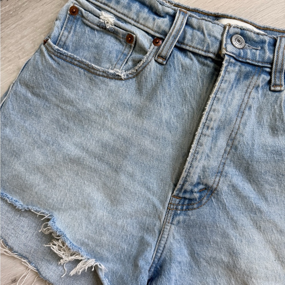Abercrombie & Fitch High Rise Denim Shorts